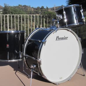 Premier 'Bonham-style' vintage 26" bass drum set w/ famous thin 3-ply birch shells - very original! Bild 1