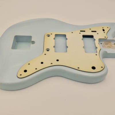 3lbs 12oz BloomDoom Nitro Lacquer Aged Relic Faded Sonic Blue Jazz-style Vintage Custom Guitar Body image 7