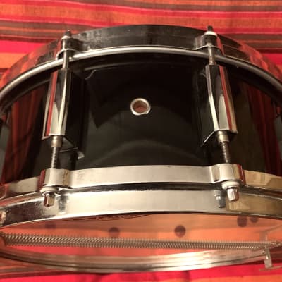 Pearl 14x5 “Love Rears it’s Ugly Head” Maple snare 1990 Black image 10