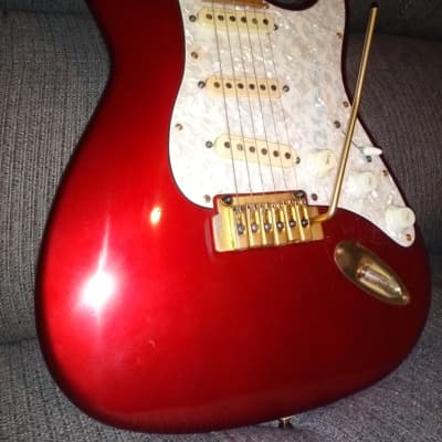 Lace "AGI" Stratocaster in Candy Apple Metallic Red. image 4