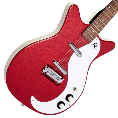 Danelectro '59M NOS Electric Guitar ~ Red Metal Flake image 6