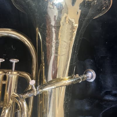 Jupiter JEP470 Euphonium, 4 piston, Gold with case and mouthpiece image 4