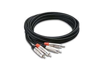Hosa HRR-015x2 Pro Dual Cable RCA to RCA 15ft image 1
