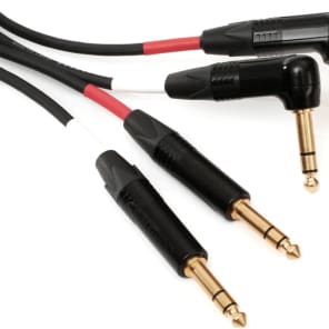 Mogami Gold Keyboard SB Balanced Stereo Cable - Dual TRS Male to Dual Right Angle TRS Male - 10 foot image 5