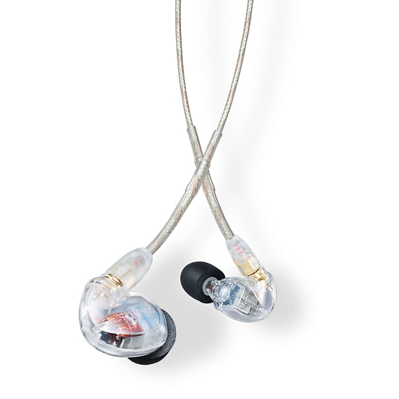 Shure Sound Isolating Dual Driver Earphones With Detachable Cable, Clear image 1
