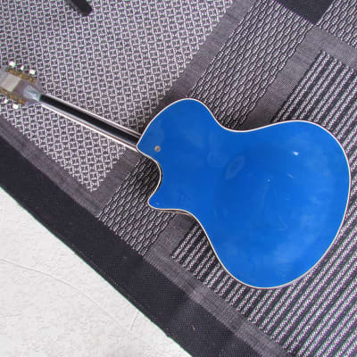 Wandre Davoli Tri Lam 1960's Era Made In Italy Wandre Tr-Lam Cool Wacky Artistic Blue Italian Guitar image 2