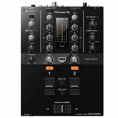 Pioneeer DJ DJM-250MK2 rekordbox dvs-Ready 2-Channel Mixer w Built-in Sound Card image 1