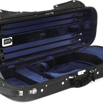 Howard Core CC500 Violin Suspension Case - Black Exterior/Blue Interior  4/4 Size