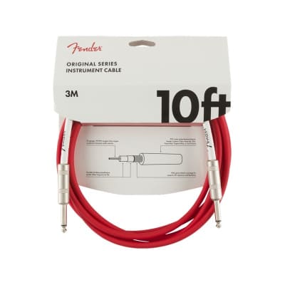 Fender Original Series 10Ft Fiesta Red Guitar Cable for sale