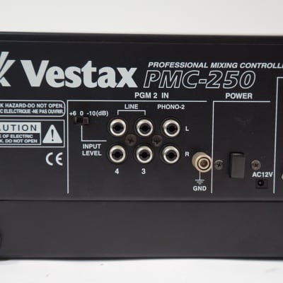 Vestax PMC-250 Professional DJ Mixer built-in DCR-1200 type Isolater EQ Filter image 6