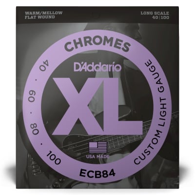 D'Addario ECB84 Chrome Long Scale Electric Bass Strings (40-100) image 5