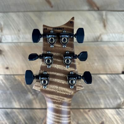 PRS Wood Library Custom 24 Semi-Hollow Flame Maple 10 Top, Korina Back, Torrified Maple Neck, Ziricote FB - Blue Fade 391867 image 9