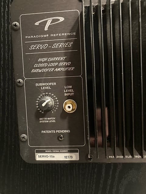 Servo subwoofer shops amplifier