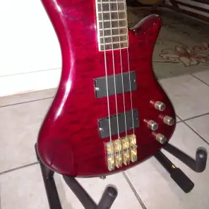 Schecter Damien Elite-4 Active 4-String Bass Crimson Red | Reverb