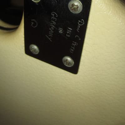 ~1965 Hofner Model 173 White Vinyl image 8