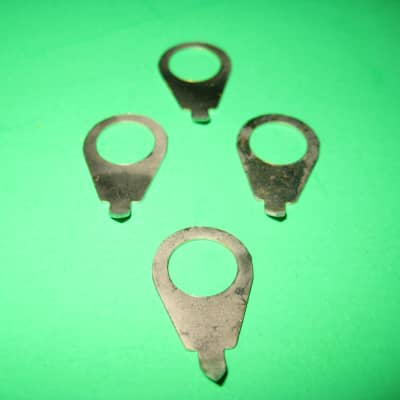No Name 4 Metal Pointer Placement Markers for Control Knobs 1980's - Nickel image 3