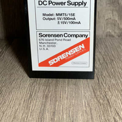Vintage Sorensen MMT5/15E 5v-500mA +/-15VDC 100mA DC Power Supply Module NOS for sale