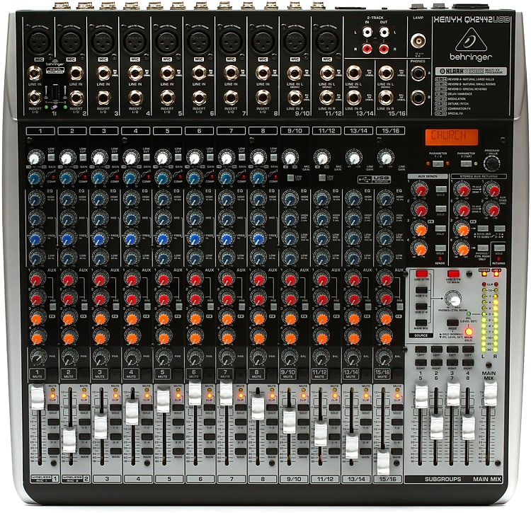 Behringer Xenyx QX2442USB Mixer with USB and Effects image 1