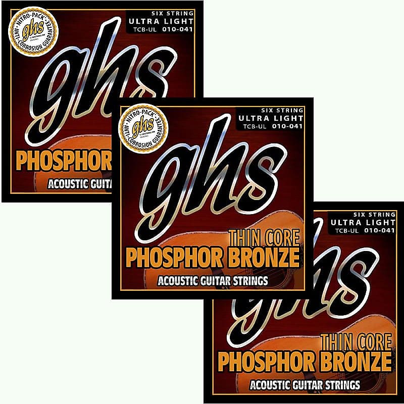 GHS Thin Core Phosphor Bronze Extra Light TCB XL « Corde guitare folk