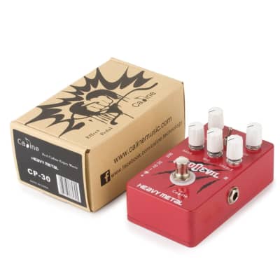 Caline CP-30, Red Devil Heavy Metal Distortion Guitar Effect Pedal true Bypass image 4