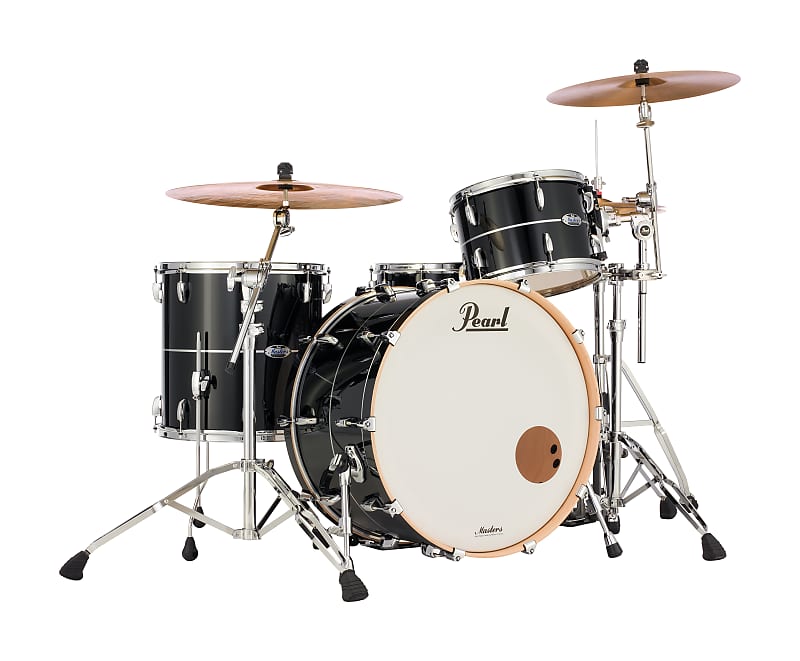 Pearl Masters Maple Complete 3 Pc Shell Pack Quicksilver Reverb 7380