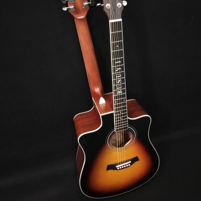 12 String / 6 String Acoustic Electric, Double Sided Busuyi Double Neck Guitar With Tuner... image 3