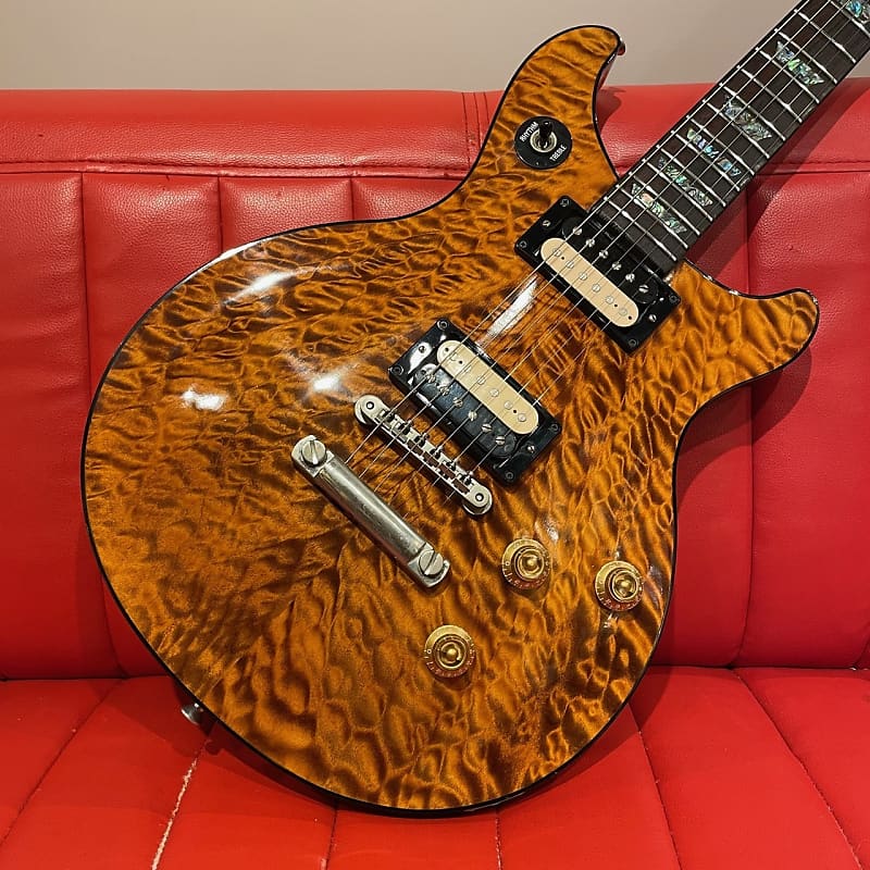 Gibson Custom Shop Tak Matsumoto DC Quilt Brown Burst 1st | Reverb