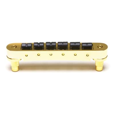 Graph Tech Resomax Autolock 4 mm Nashville Tune-o-matic Bridge (Gold) for sale