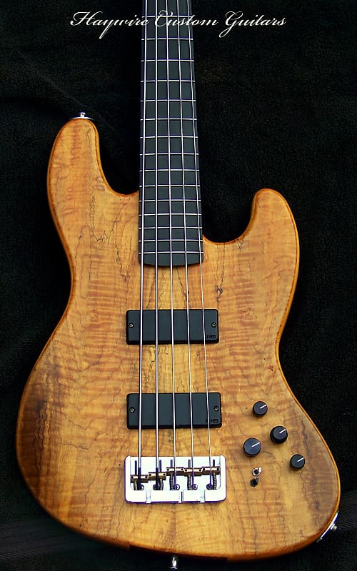 Rare Glasstone 5 string Active Bass 19982009 Natural Reverb