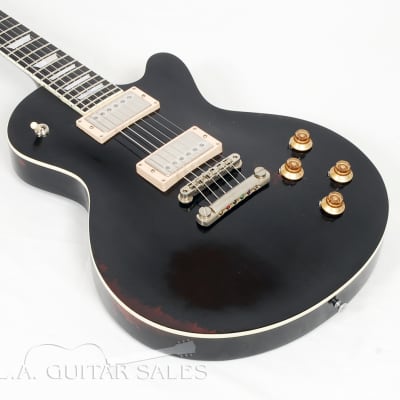 Eastman SB59/V-BK Antique Varnish Black Solid Body With Case #52442 @ LA Guitar Sales image 3