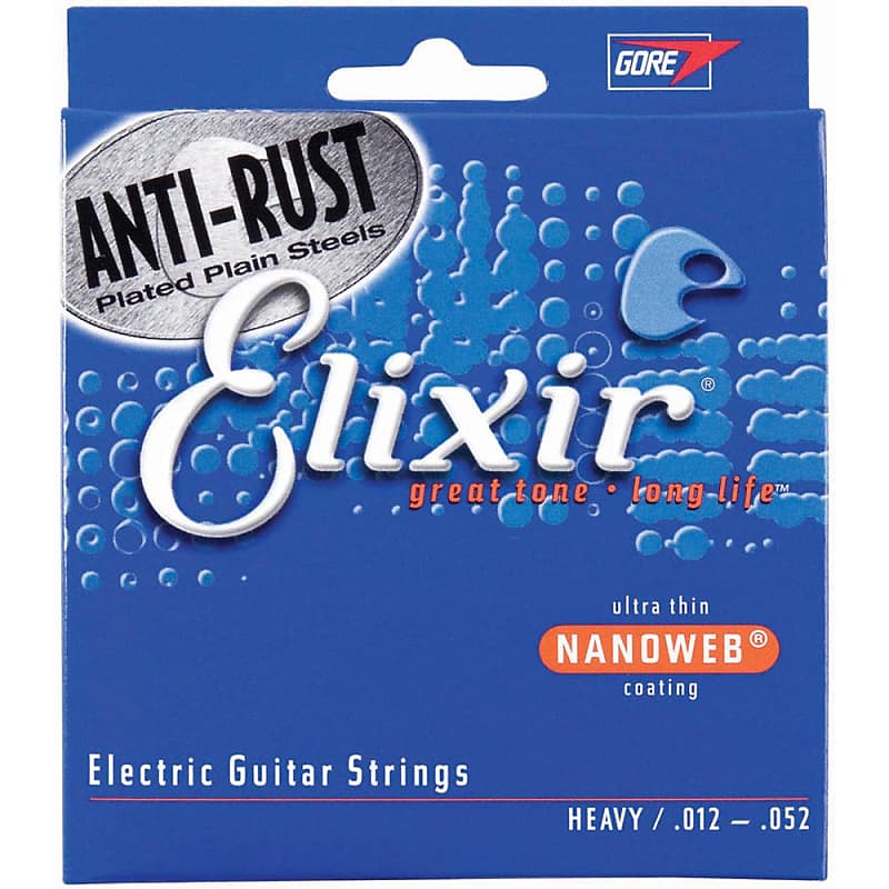 Elixir 12-52 Heavy Electric Strings - Wound G Nanoweb image 1