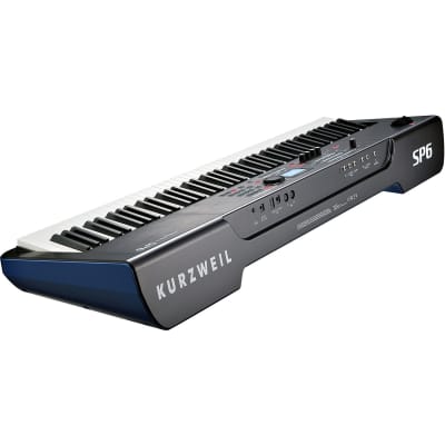 Kurzweil SP6 88-Key Stage Piano, Keyboard Stand, Bench, Sustain Pedal, Tascam TH02, (2) 1/4 Cables, Dust Cover Bundle image 4