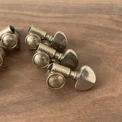 Grover Vintage Rotomatic Tuner Set 'Milk Bottle' - Nickel image 3