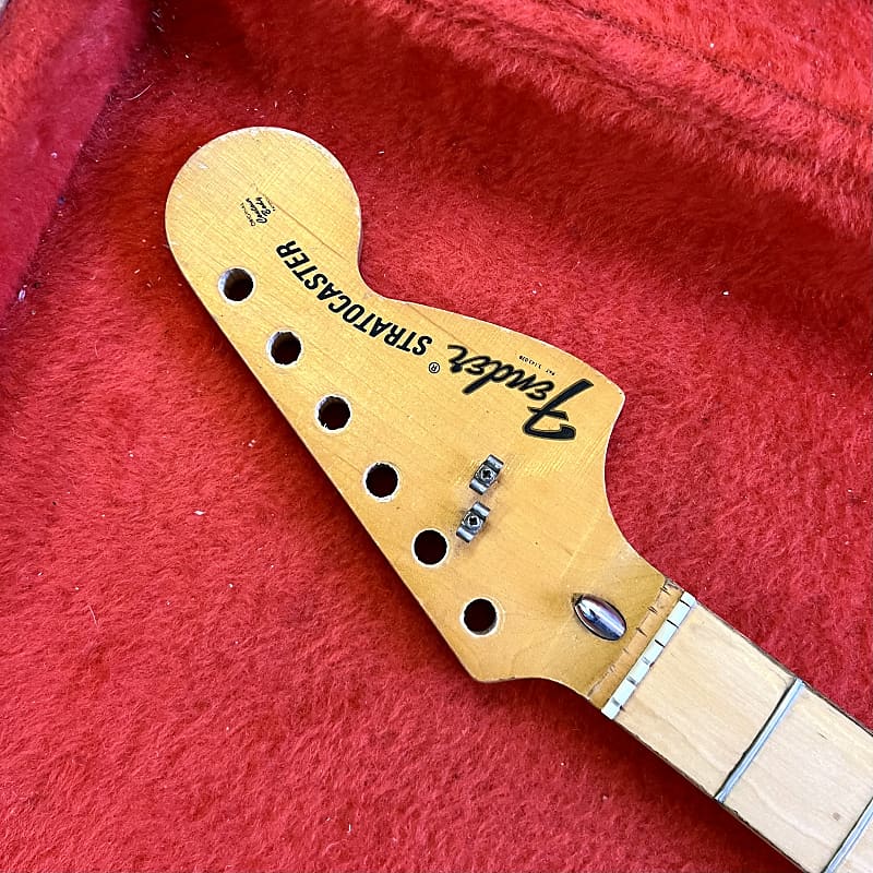 Fender Stratocaster guitar neck 1972 - Maple original vintage USA 3 bolt image 1