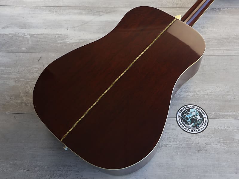 1990's Aria ADW-250BS Dreadnought Acoustic (Sunburst) | Reverb