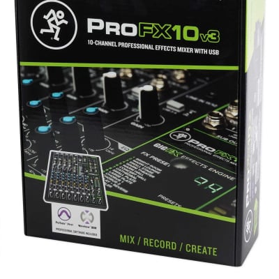 Mackie ProFX10v3 10-Channel Professional Effects Mixer w/USB ProFX10 v3 image 5