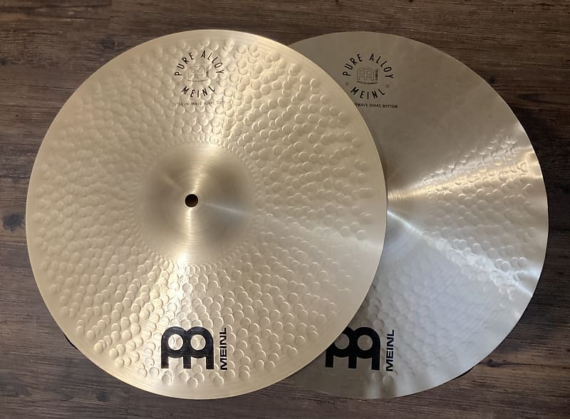 Meinl 15” Pure alloy traditional sound wave hi hat pair 2024 Reverb