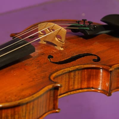 2000s Unmarked Faux-Vuillaume 4/4 Violin w/Antiqued Finish (VIDEO! Ready to Go) image 7