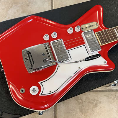 1965 Airline JB Hutto Res-O-Glass Red Res-O-Glass with tremolo for sale