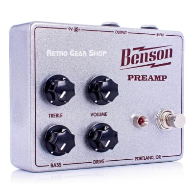 Benson Amps Preamp Silver Sparkle Oxblood Limited Edition Custom image 5