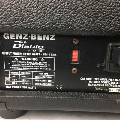 Genz Benz El Diablo 100 Electric Guitar Amplifier image 10