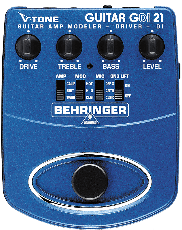 Behringer GDI21 Guitar Amp Modeler Preamp DI image 1
