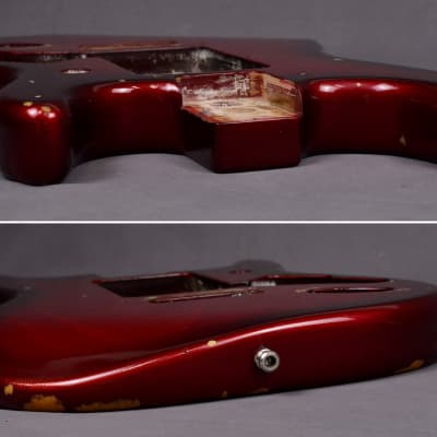 1997 Vintage Fender Stratocaster Plus Body Crimson Burst Original USA Strat 1990's image 15