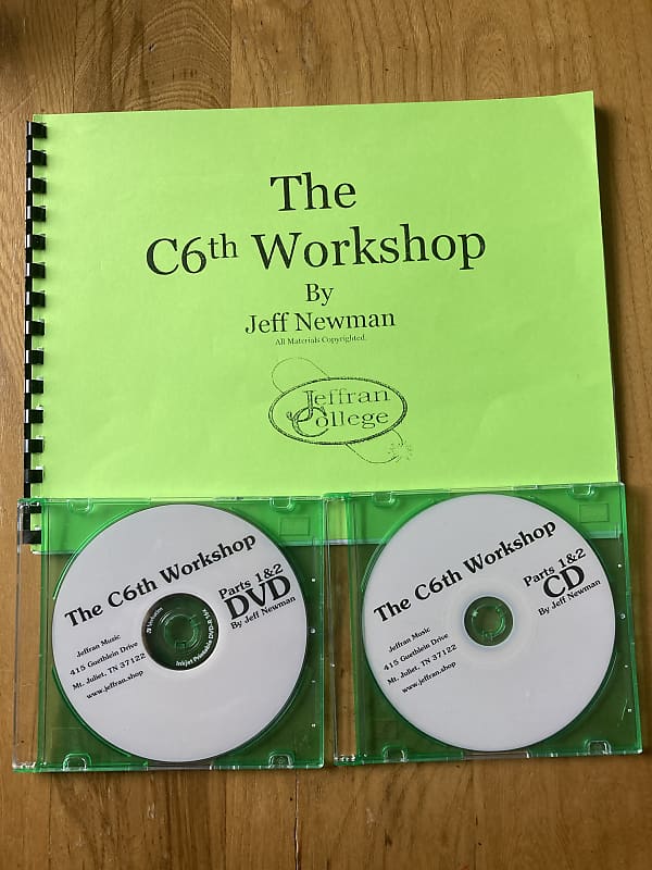 Jeff Newman C6th Workshop Pedal Steel Instruction Course Book CD DVD