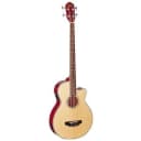 Oscar Schmidt OB100N Acoustic Electric Bass with Gig Bag in a NATURAL Finish