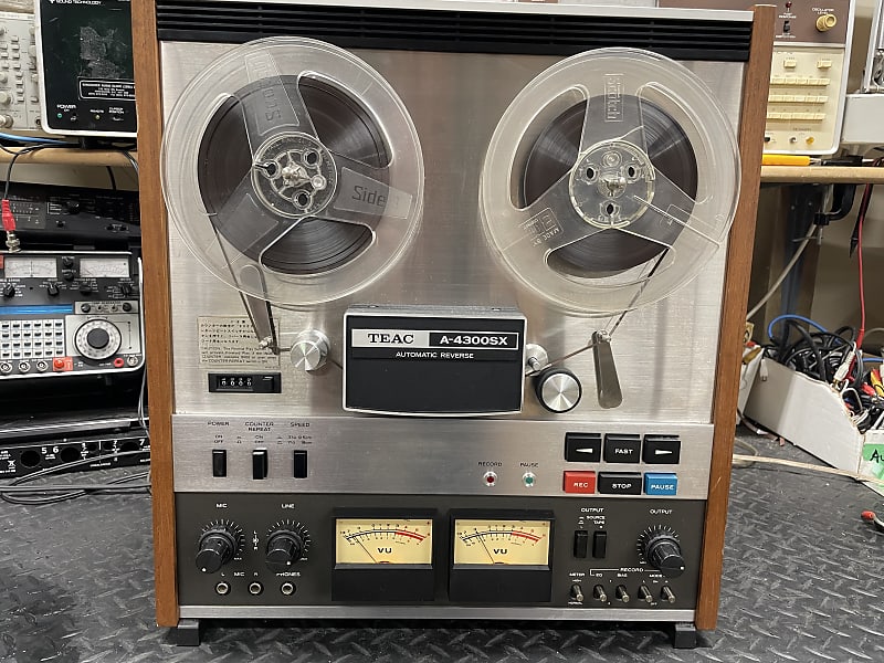 TEAC A-4300SX auto reverse 7 consumer reel to reel tape deck SERVICED!
