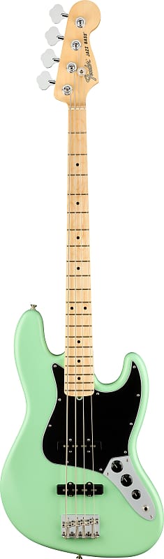 Fender American Performer Jazz Bass Satin Surf Green image 1