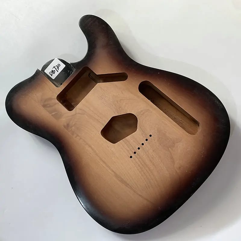 Solid Tobacco Burst Telecaster Tele Style Guitar Body Reverb