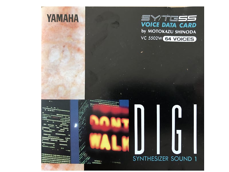 Yamaha SY/TG55 VOICE DATA CARD 1990 black | Reverb