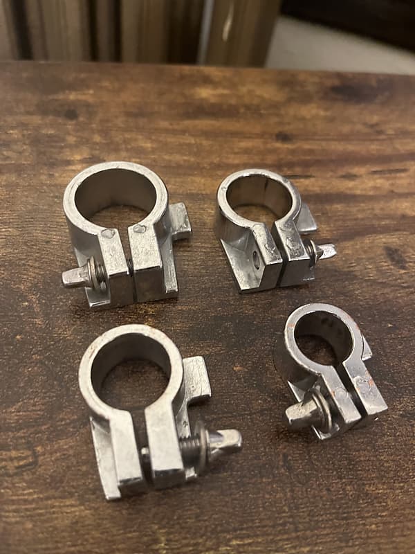 Set of 4 Stepped Cymbal Stand Memory Locks Chrome Reverb
